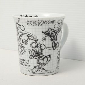 Disney Sketchbook Minnie Mouse Coffee Mug 2008 Cartoon Character Art